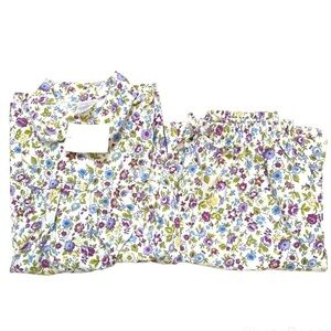 Vintage Lands’ End floral pajama set large NWOT